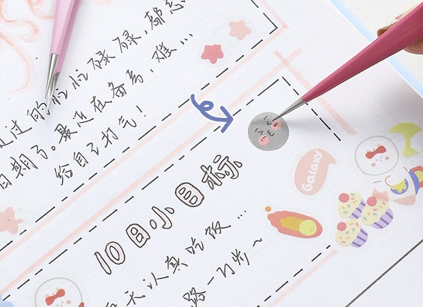 Pinzas Metálicas Rectas Rosa Oscuro