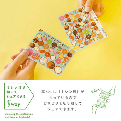 Stickers 3 Way Circle Flower