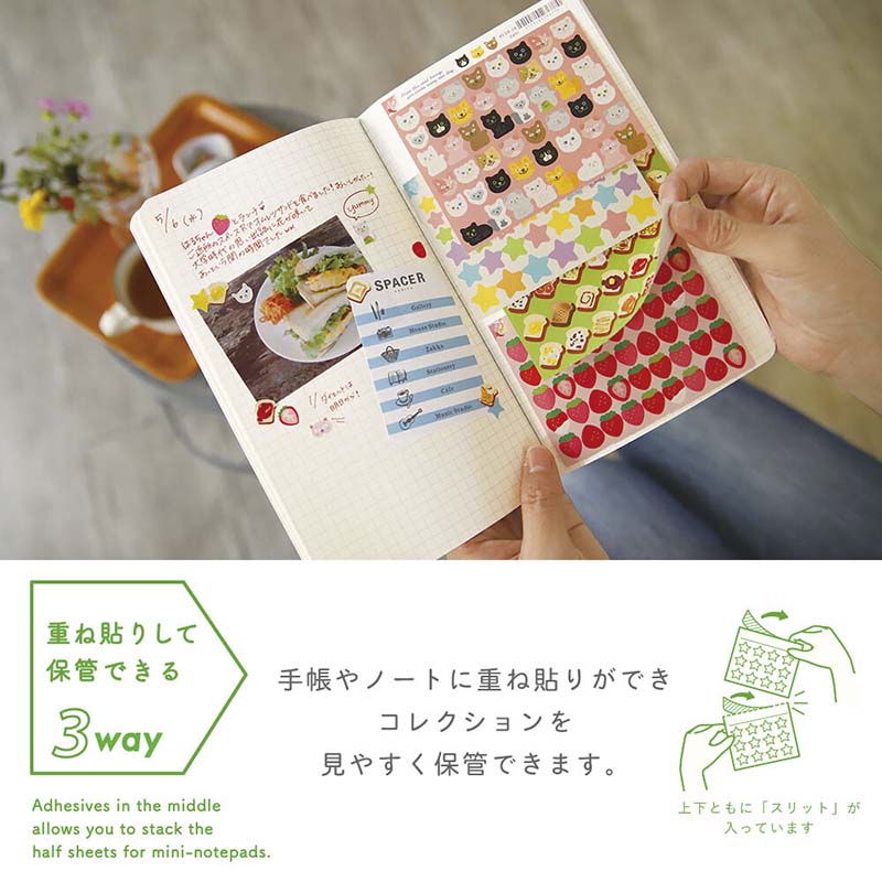 Stickers 3 Way Circle Flower