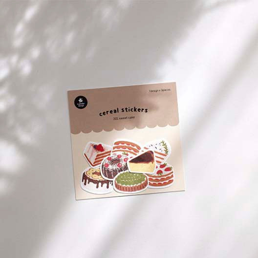 Stickers Cereal Sweet Cake