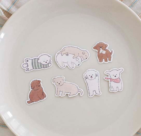 Stickers Cereal Baby Puppy