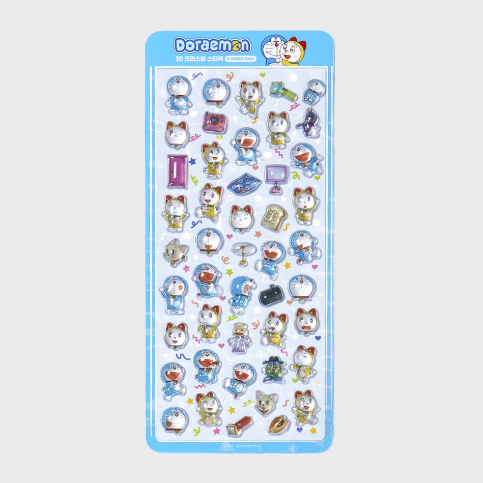 Stickers 3D Crystal Doraemon Blue