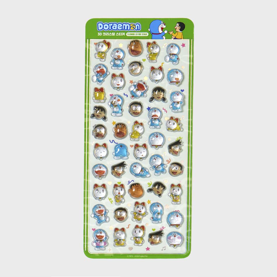 Stickers 3D Crystal Doraemon Green