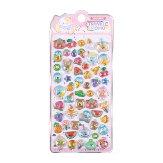 Stickers 3D Crystal Sticker Twinkle Momo Series Fruits