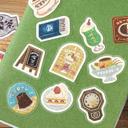 Stickers Retro Stroll Classic Coffee Shop