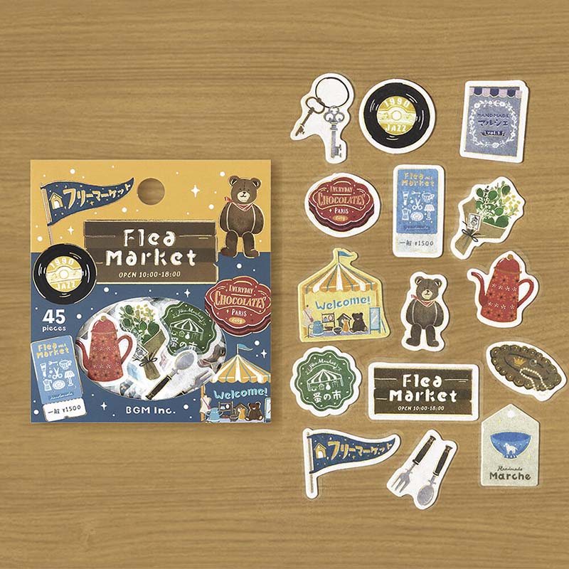 Stickers Retro Stroll Flea Market