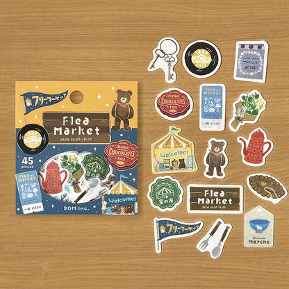 Stickers Retro Stroll Flea Market
