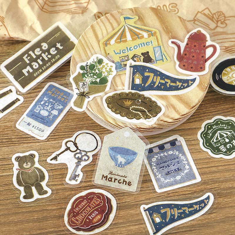 Stickers Retro Stroll Flea Market