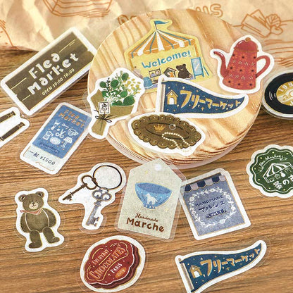Stickers Retro Stroll Flea Market