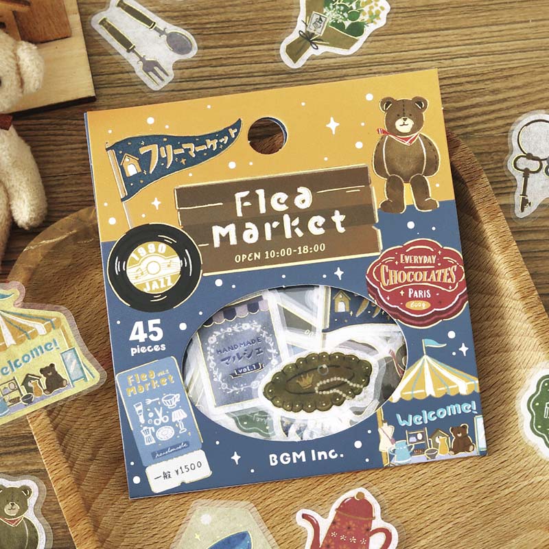 Stickers Retro Stroll Flea Market