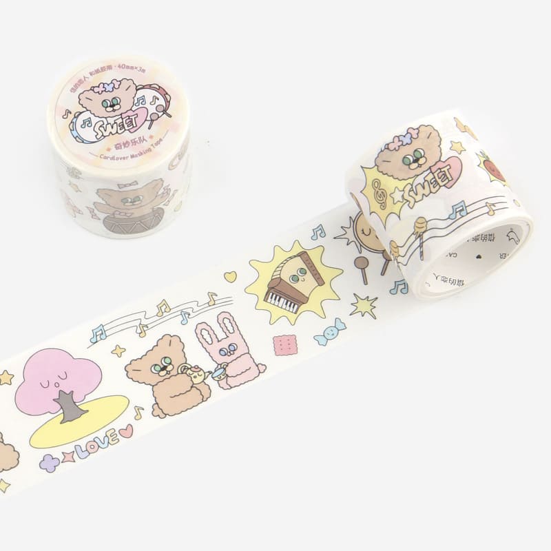 Washi Tape A Ball of Curls Magic Band