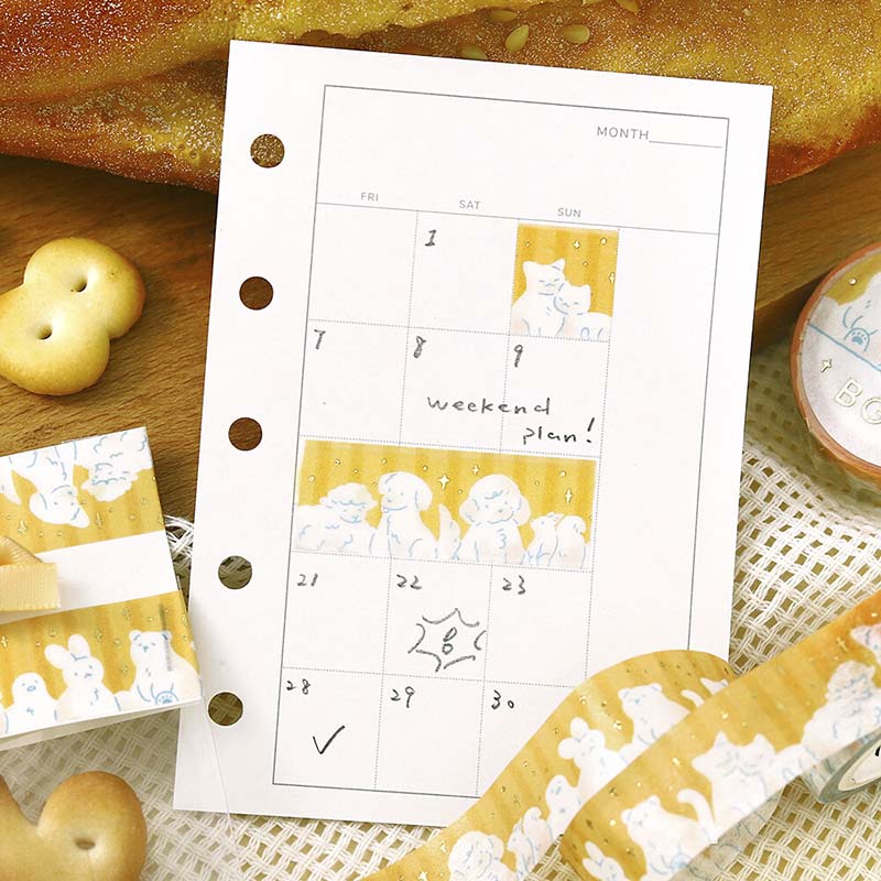 Washi Tape Foil Animal Bay