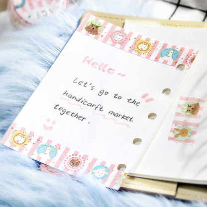 Washi Tape Foil Animal Town