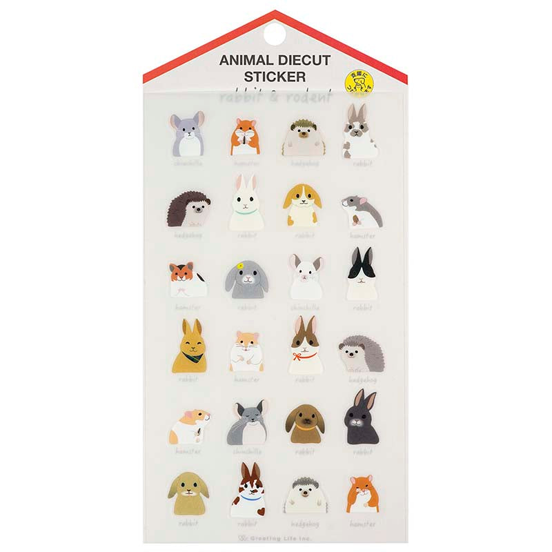 Stickers Animal Die-Cut Rabbit and Rodent