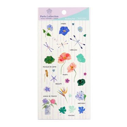 Stickers Ariane Gerard Paris Collection Summer Flowers