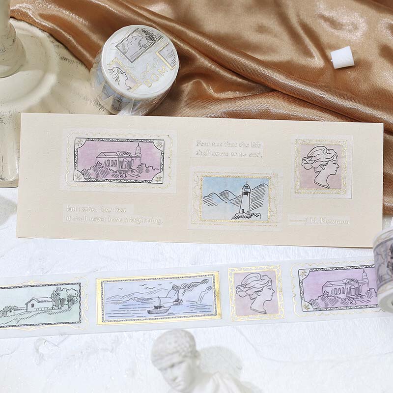 Washi Tape Foil Art Tour Drawing