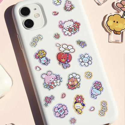 Stickers BT21 Hologram Happy Flower Cooky