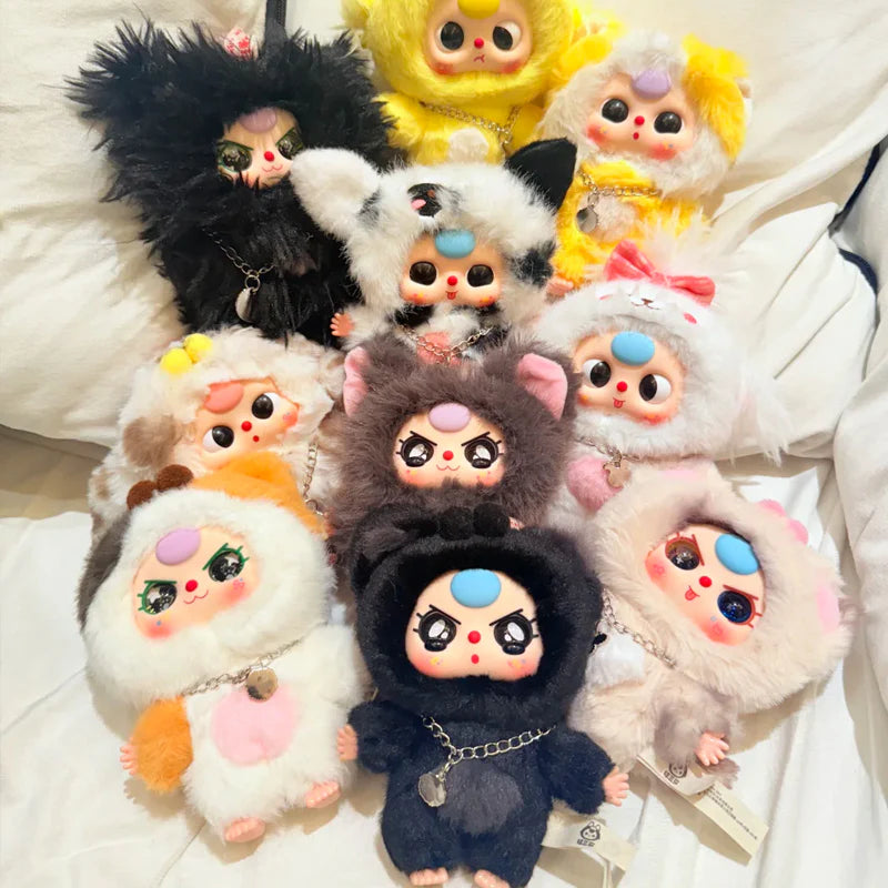 Blind Box Llavero Baby Three Cats and Dogs Plush Series