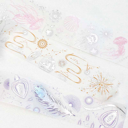Washi Tape Foil Black Day Jellyfish