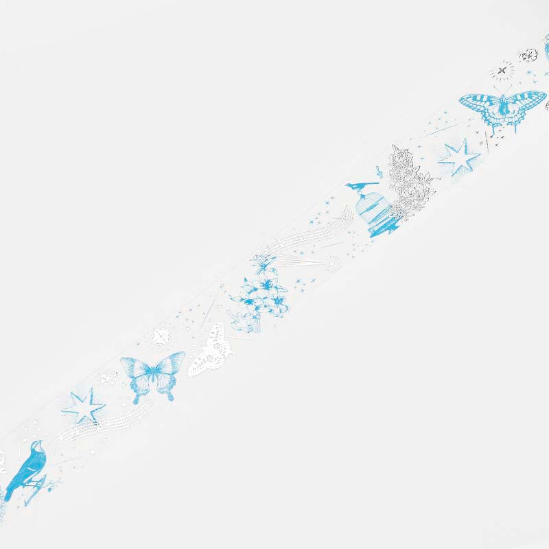 Washi Tape Foil Black Day Nature