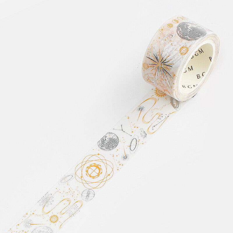 Washi Tape Foil Black Day Star Dragons