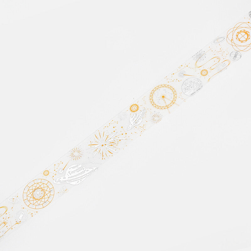 Washi Tape Foil Black Day Star Dragons