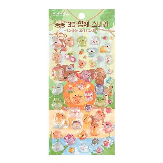 Stickers Bong Bong 3D Animal