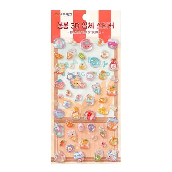 Stickers Bong Bong 3D Candy