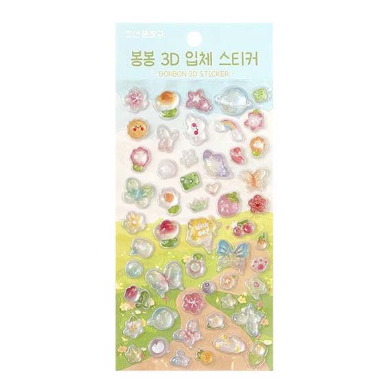 Stickers Bong Bong 3D Flower