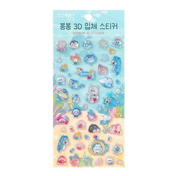Stickers Bong Bong 3D Marine