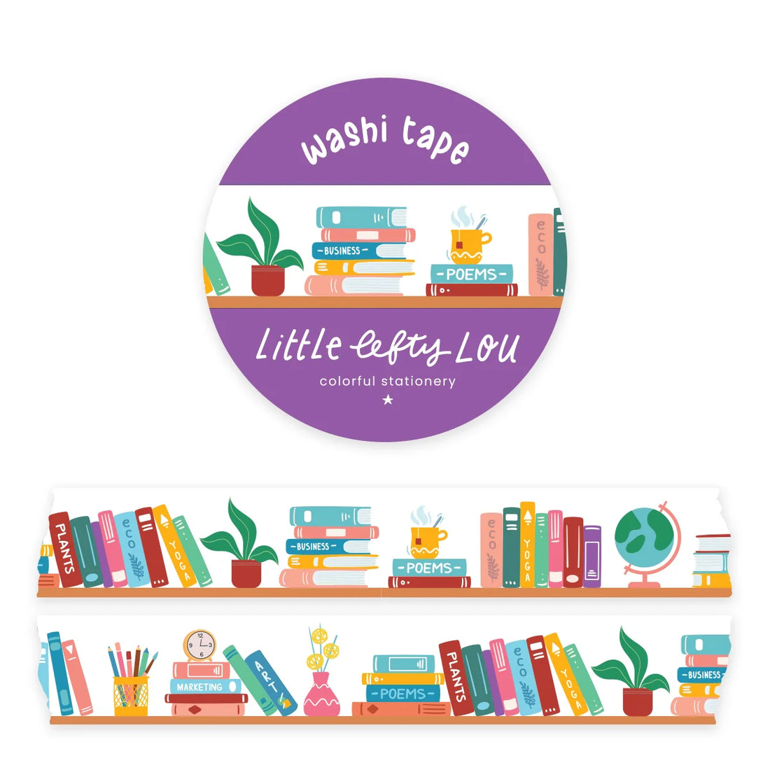 Washi Tape Bookshelf