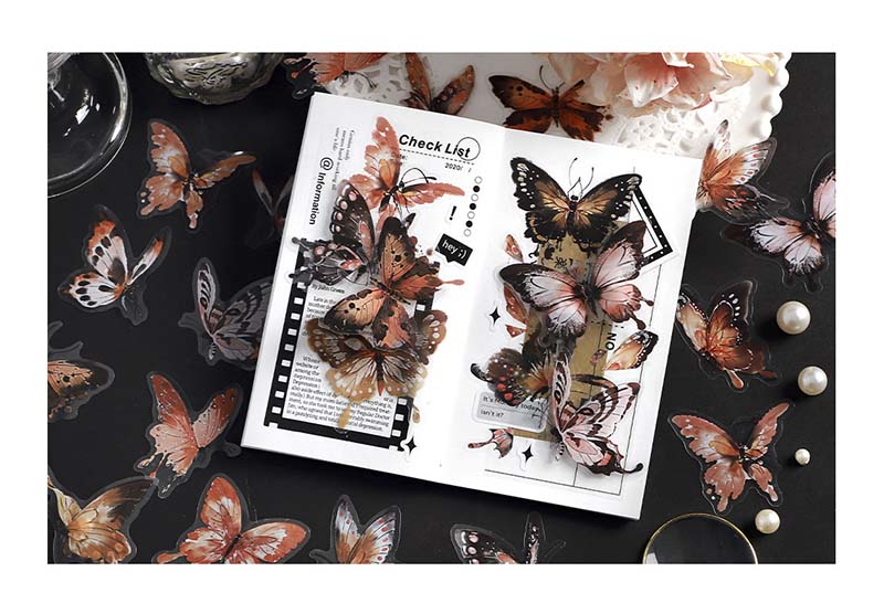Stickers Butterfly Album Fire