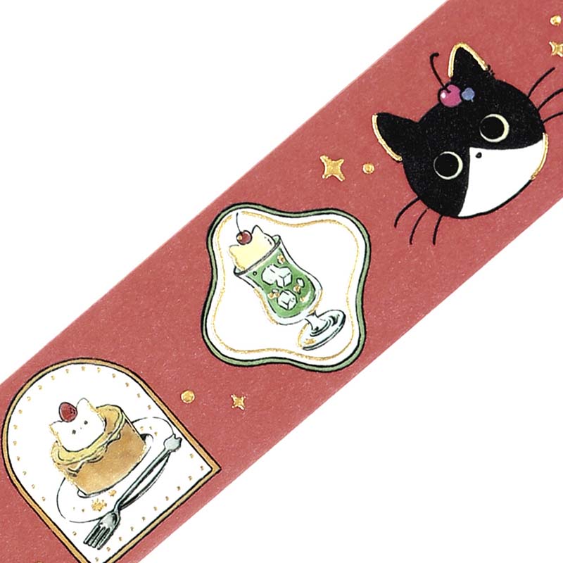 Washi Tape Foil Cafe Kuroneko Cafe Frame