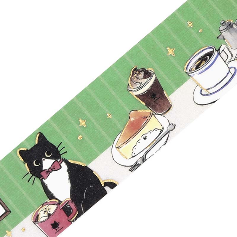Washi Tape Foil Cafe Kuroneko Cafe Table