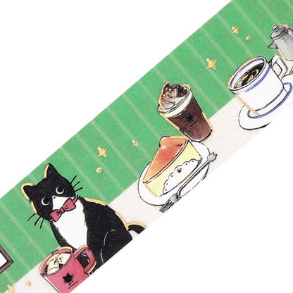 Washi Tape Foil Cafe Kuroneko Cafe Table