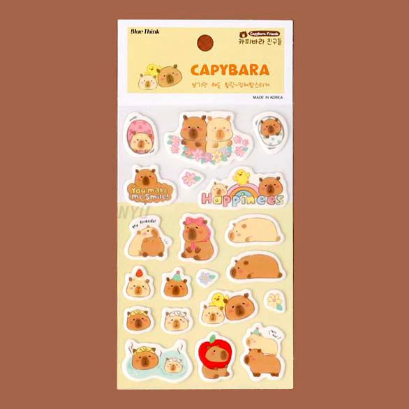 Stickers Capybara Pop Flower
