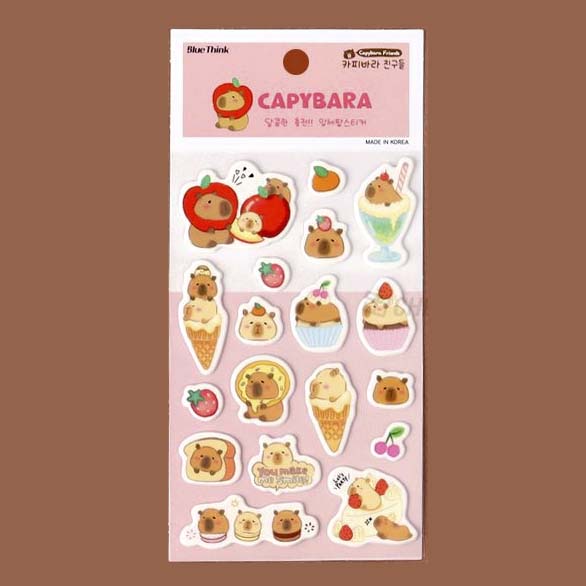 Stickers Capybara Pop Food
