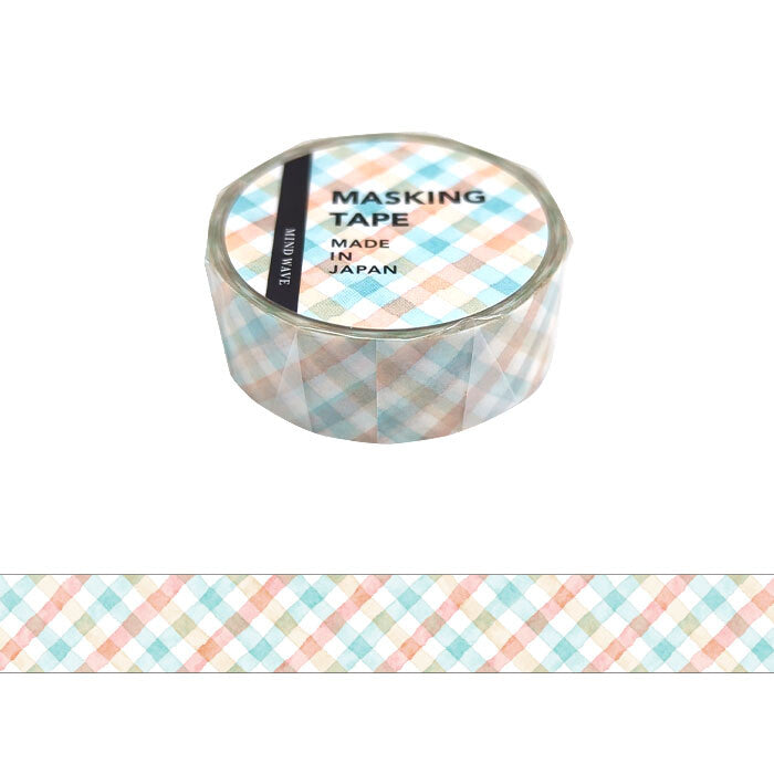 Washi Tape Pattern Check Pastel