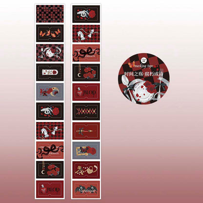 Stickers en Rollo Chronological Tragedy Red
