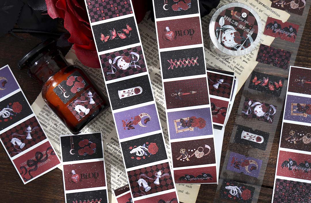Stickers en Rollo Chronological Tragedy Red