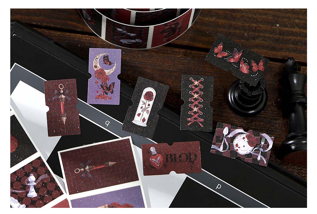 Stickers en Rollo Chronological Tragedy Red