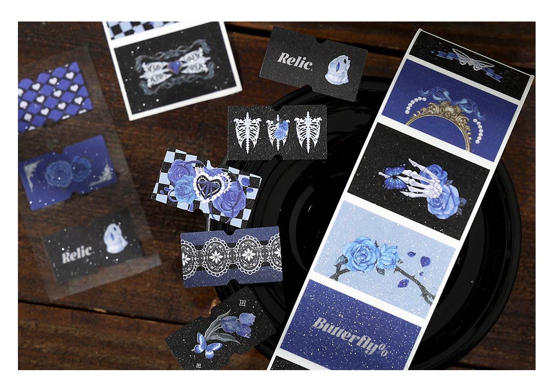 Stickers en Rollo Chronological Tragedy Blue