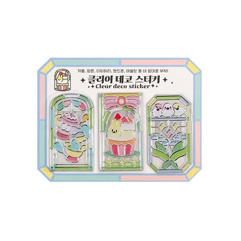 Stickers Clear Deco Mint