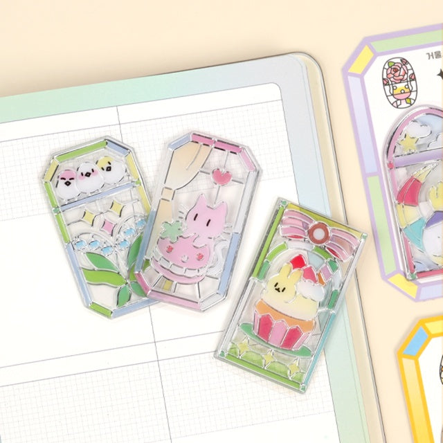 Stickers Clear Deco Lime