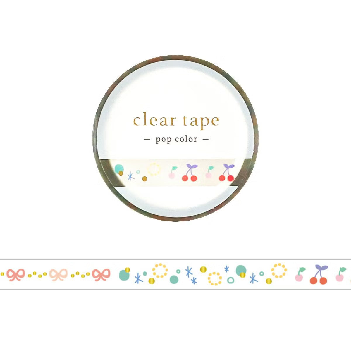 Slim Clear Tape Pop Color Decoration