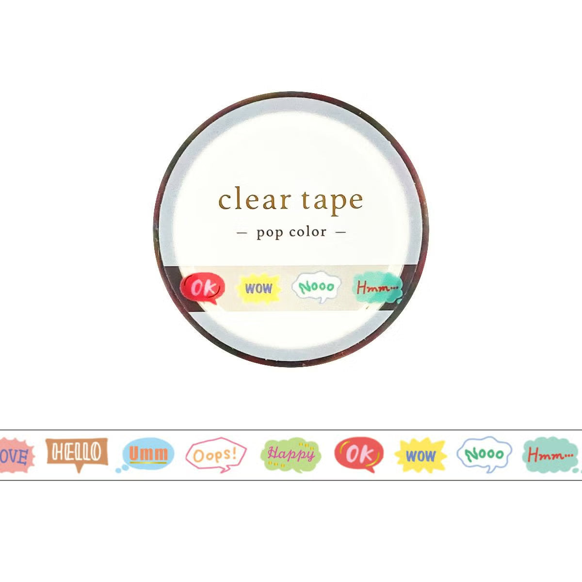 Slim Clear Tape Pop Color Speech Bubble