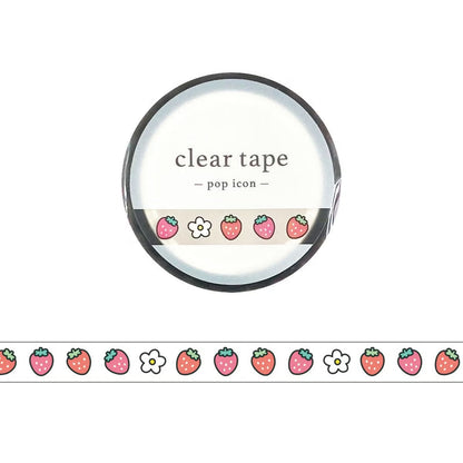 Slim Clear Tape Pop Icon Strawberry
