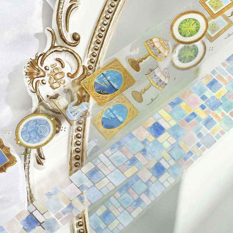 Clear Tape Tile Pattern