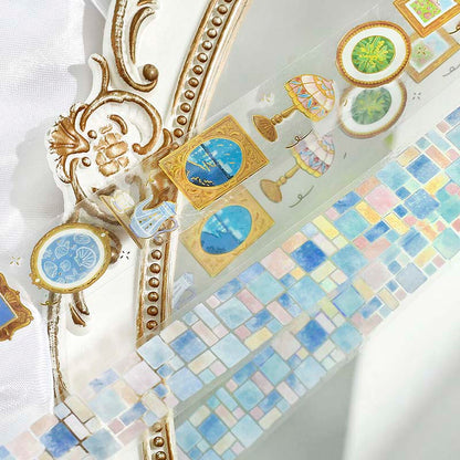 Clear Tape Tile Pattern