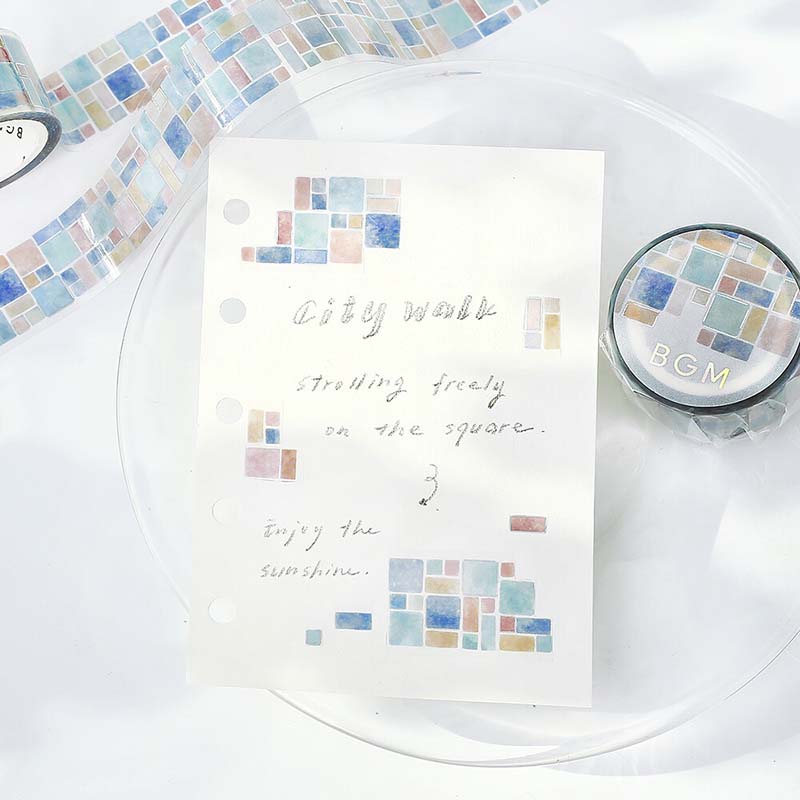 Clear Tape Tile Pattern